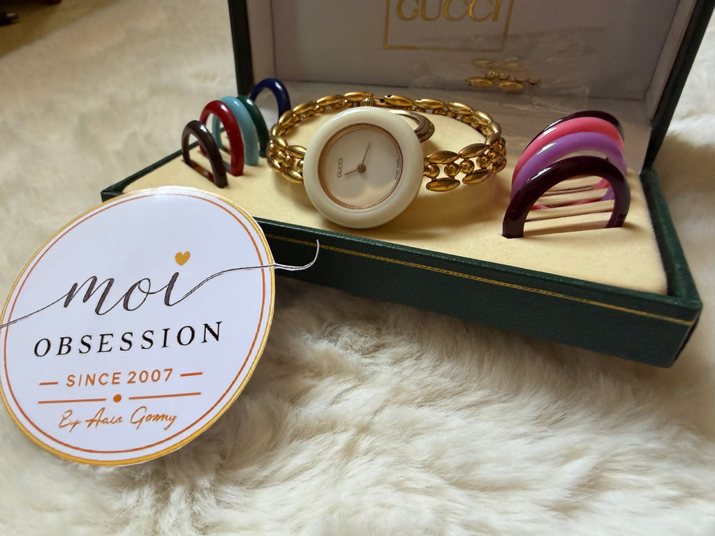 GUCCI INTERCHANGEABLE BEZELS RARE AND VINTAGE