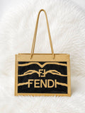 FENDI mesh tote with entrupy slightly used