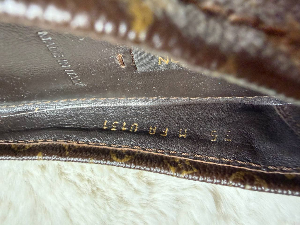 LOUIS VUITTON BALLERINA LOVELY MOONGRAM FLATS SIZE 35