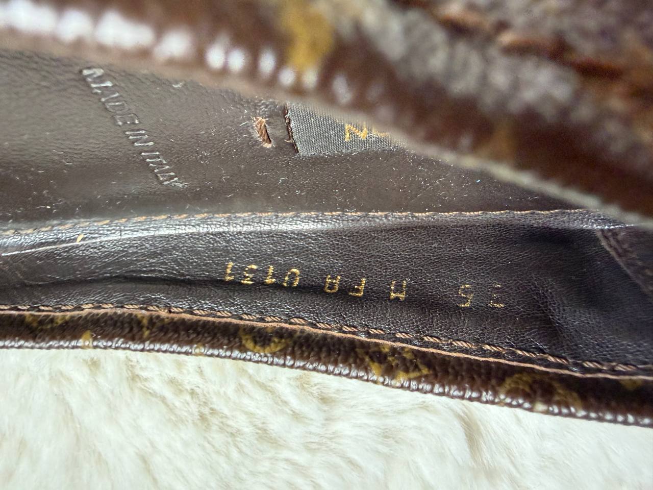 LOUIS VUITTON BALLERINA LOVELY MOONGRAM FLATS SIZE 35