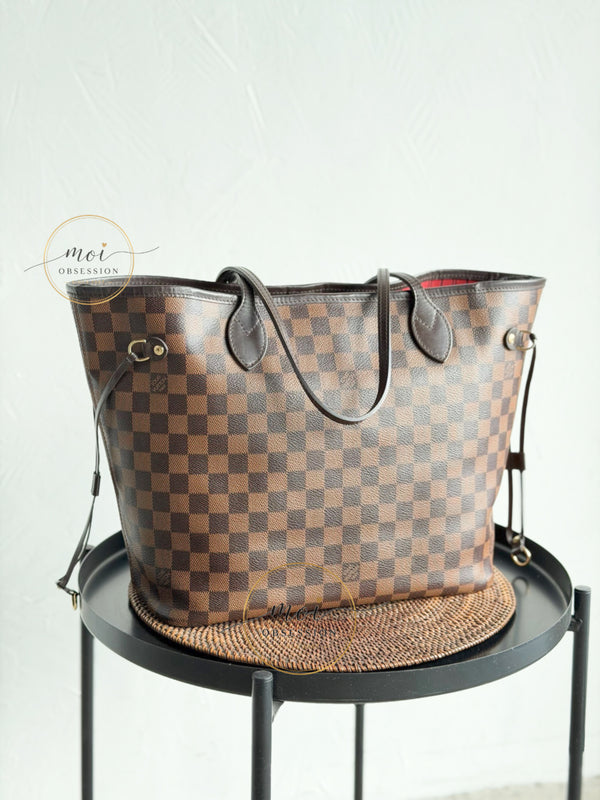 Authentic pre-owned Louis Vuitton Neverfull damier ebene MM