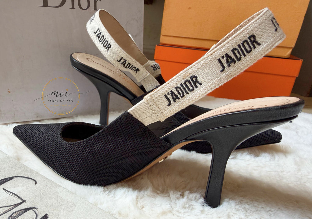 Slightly used Christian Dior Sling back JADIOR heels