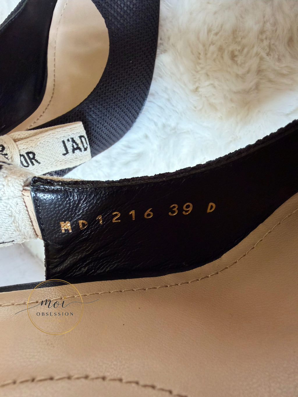 Slightly used Christian Dior Sling back JADIOR heels