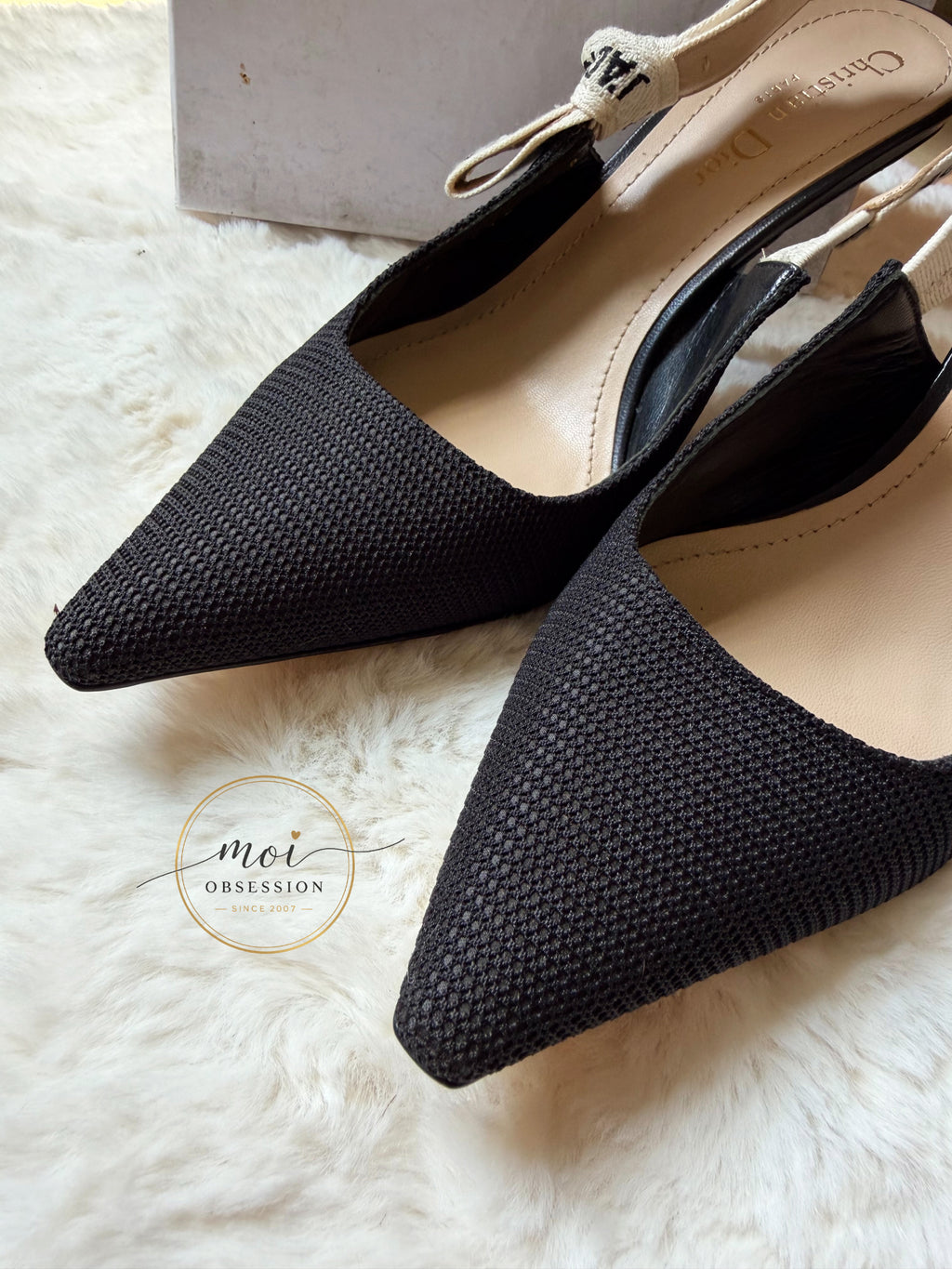 Slightly used Christian Dior Sling back JADIOR heels