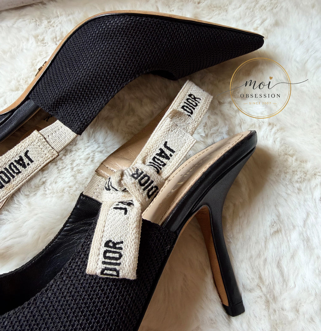 Slightly used Christian Dior Sling back JADIOR heels