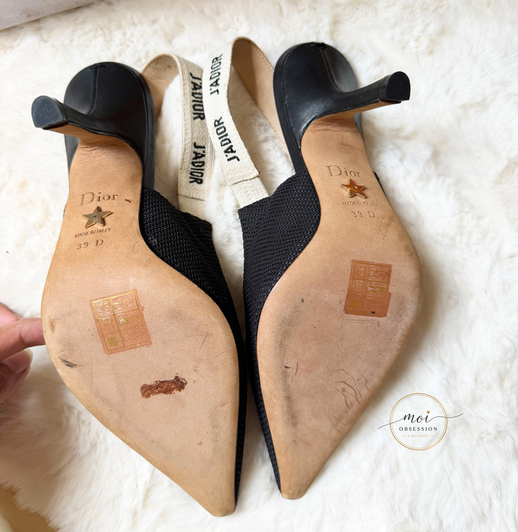 Slightly used Christian Dior Sling back JADIOR heels