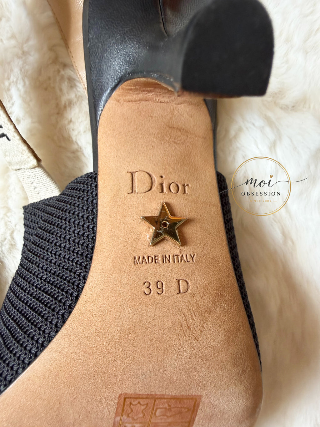 Slightly used Christian Dior Sling back JADIOR heels