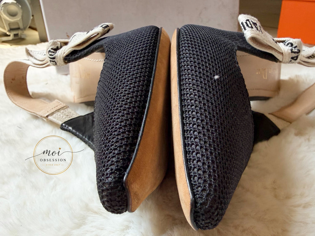Slightly used Christian Dior Sling back JADIOR heels