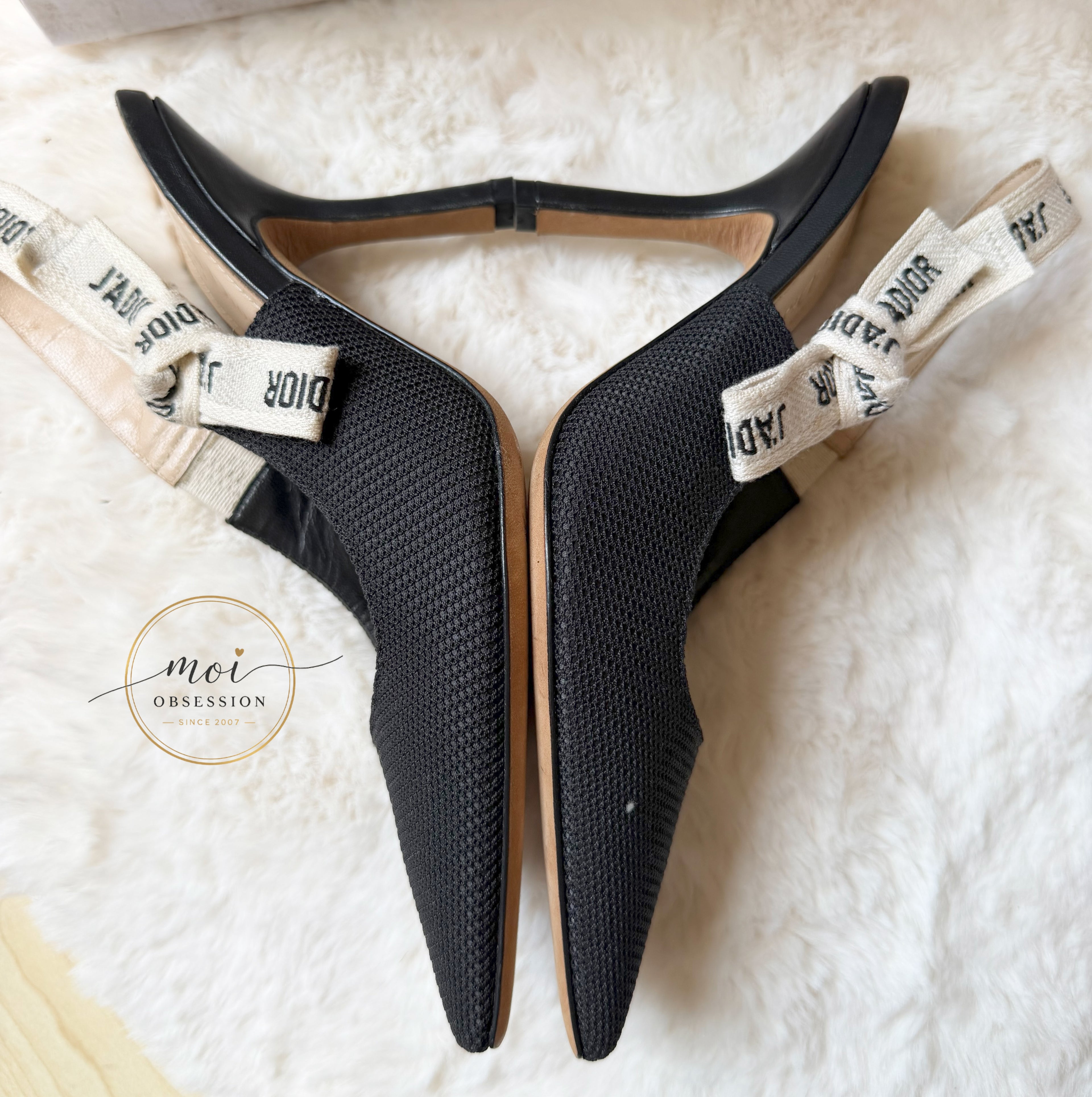 Slightly used Christian Dior Sling back JADIOR heels