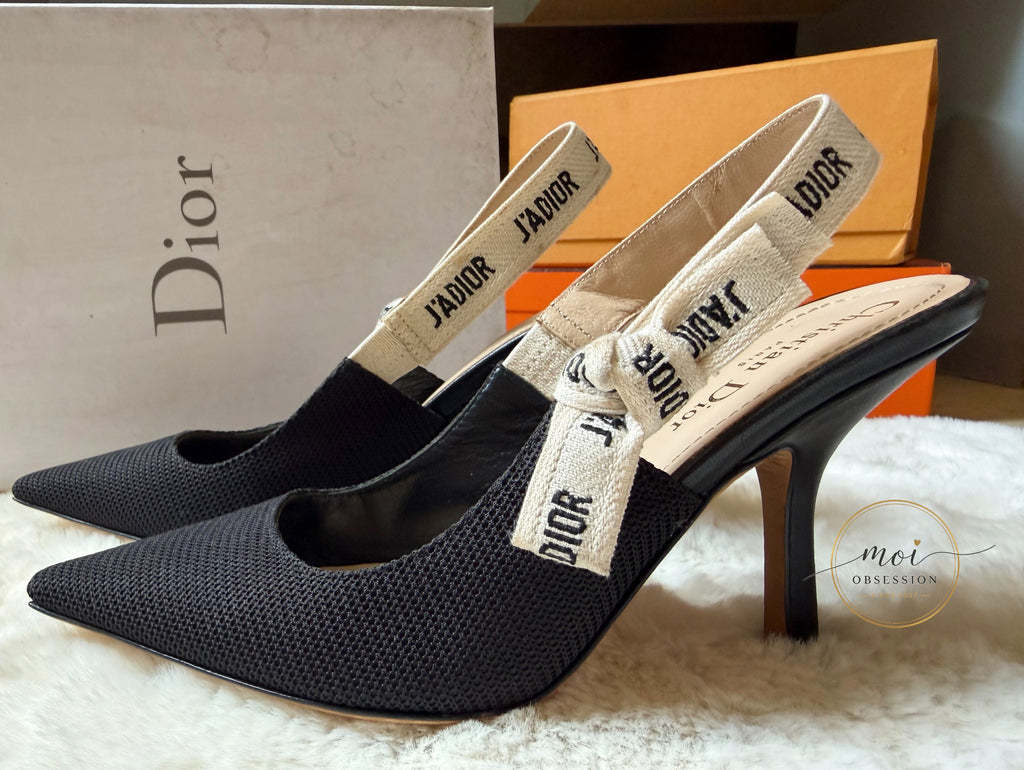 Slightly used Christian Dior Sling back JADIOR heels