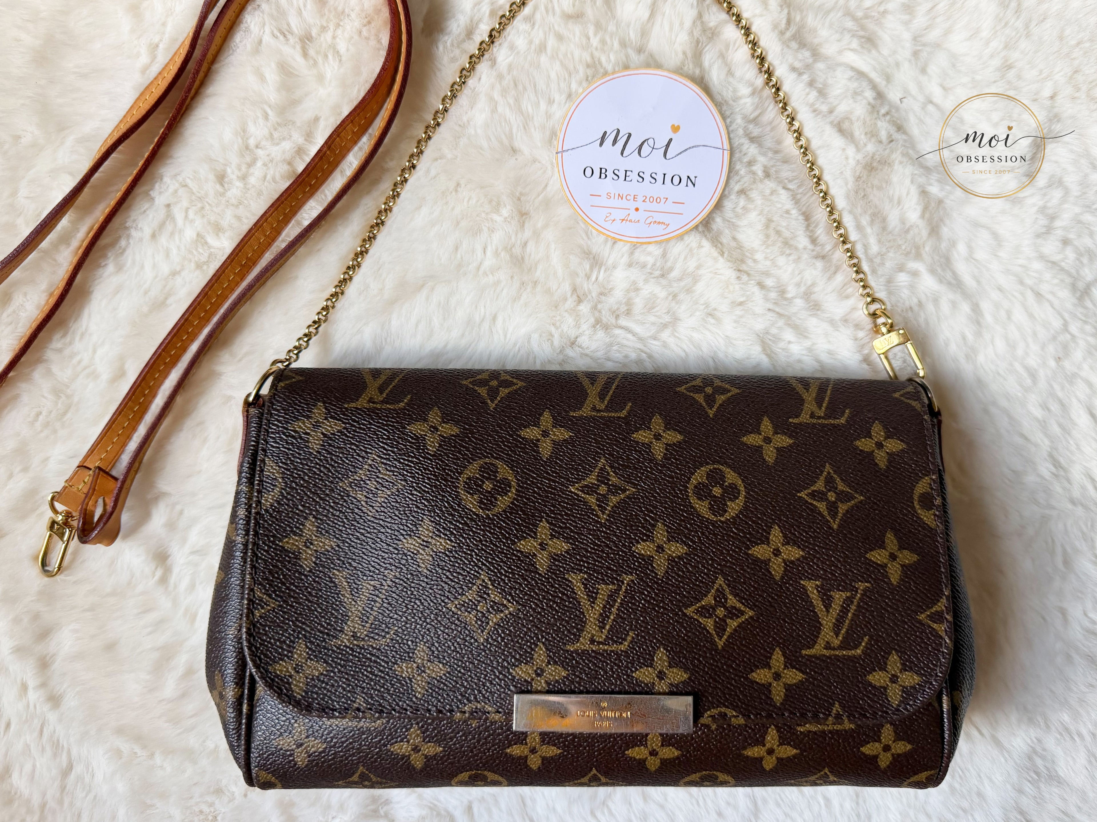 Pre-owned Louis Vuitton Favorite PM Monogram