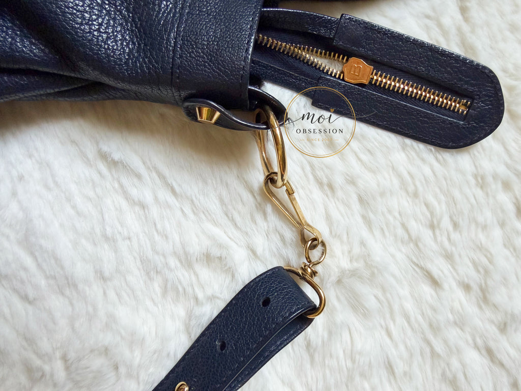 Balenciaga Town Metallic Edge Navy Blue Shoulder Bag GHW – Pre-Owned