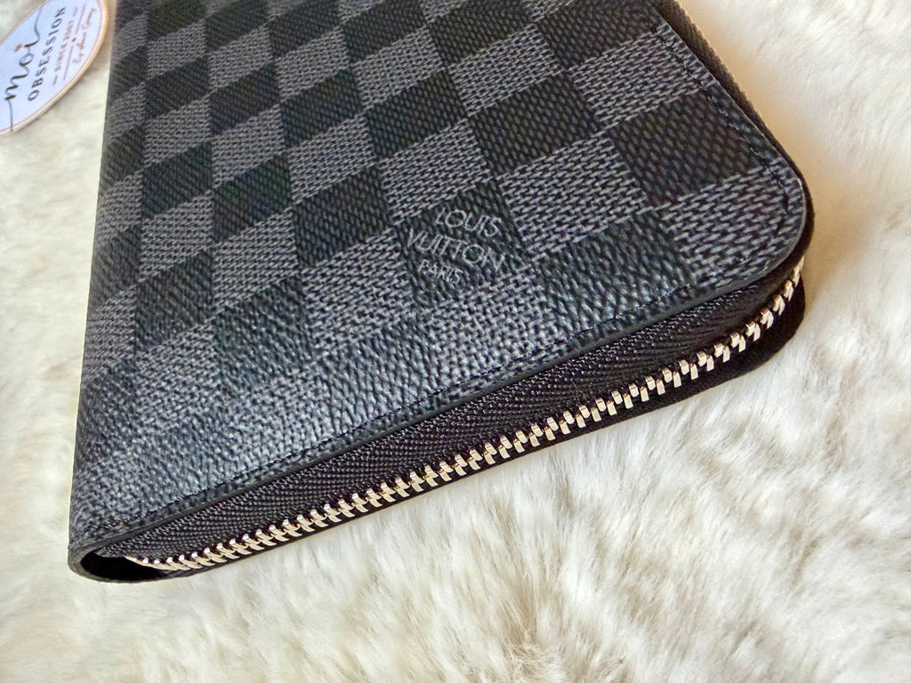 LOUIS VUITTON DAMIER GRAPHITE ORGANIZER ZIPPY WALLET