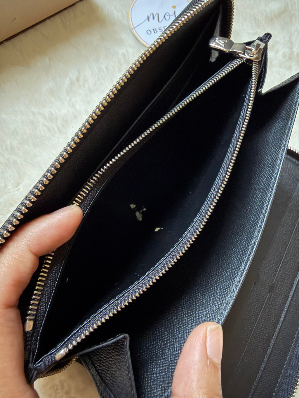 LOUIS VUITTON DAMIER GRAPHITE ORGANIZER ZIPPY WALLET
