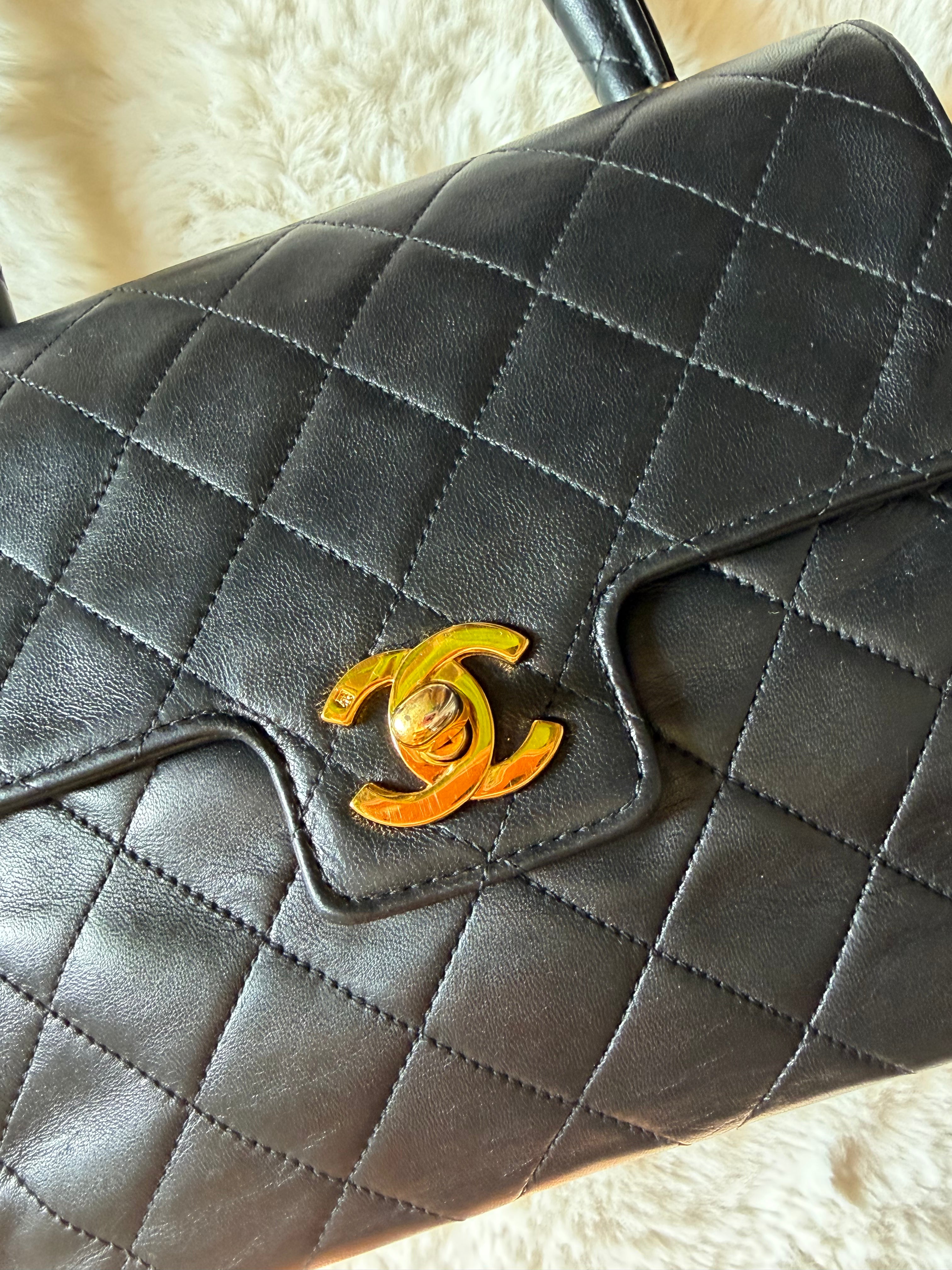 CHANEL SMALL KELLY LAMBSKIN VINTAGE