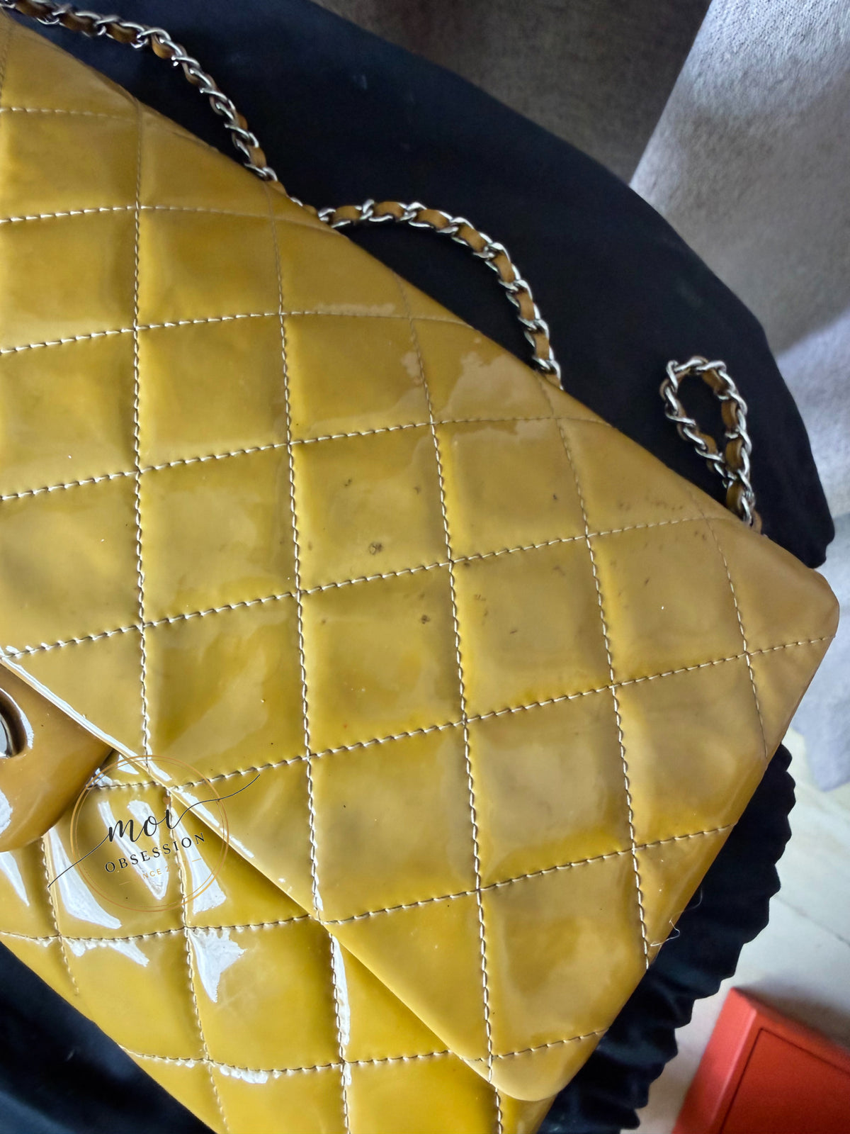 CHANEL TIMELESS CLASSIC PATENT SINGLE FLAP