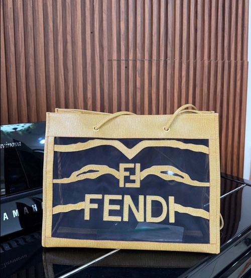 FENDI mesh tote with entrupy slightly used